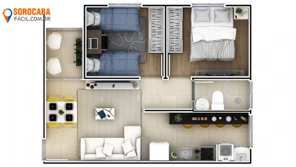 Apartamento em , Sorocaba - Apartamento Edificio Belissimus - Foto 3